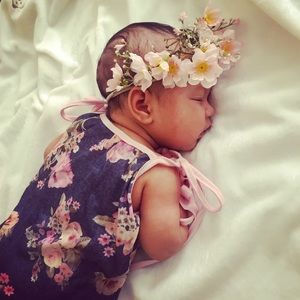 MPLF Cherry Blossom Headband for Newborns and Up